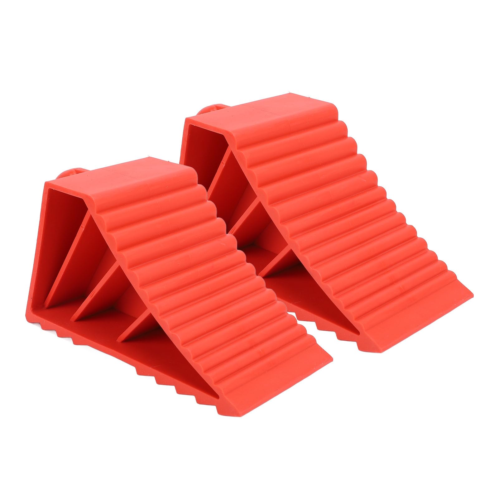 SEAFRONT Verbesserte Sicherheit Solide Gummi -Radlads für Autoanhänger RV Truck - 2PCS Rote Radstopper SEAFRONT Verbesserte Sicherheit Solide Gummi -Radlads für Autoanhänger RV Truck - 2PCS Rote Radstopper von SEAFRONT