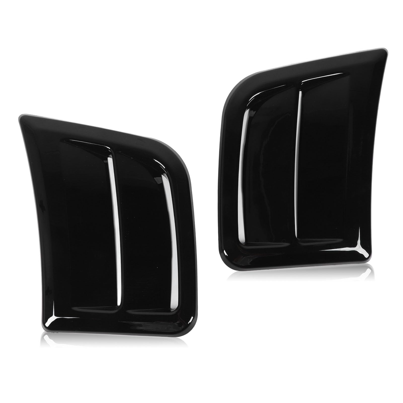 Stylische Vordere Stoßfänger Seitenluftanfall für Entlüftungsstafelverkleidung für WRX STI 2008-2014 2PCS (Helles Schwarz) von SEAFRONT