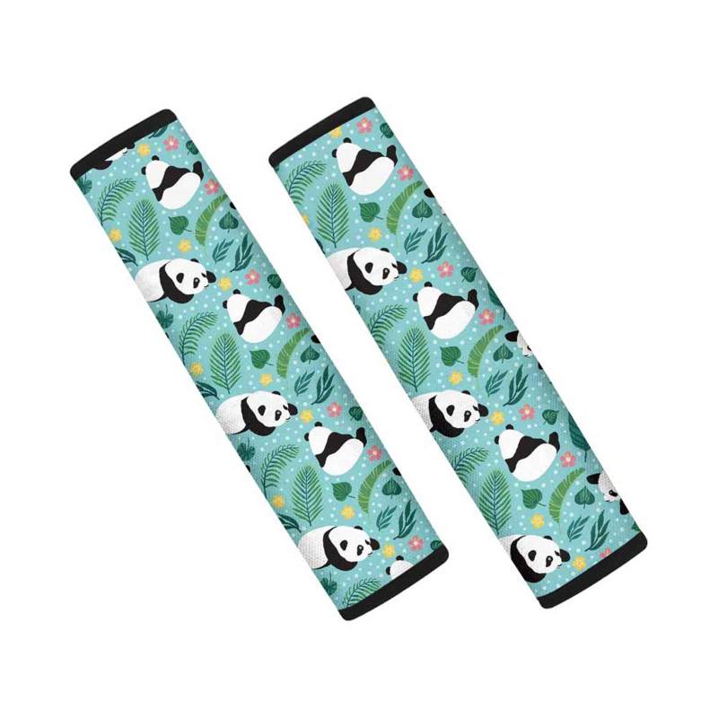 SEANATIVE Auto-Sicherheitsgurt-Polster, universelle Passform, für Kinder und Erwachsene, bequem, mit niedlichem Panda-Design von SEANATIVE