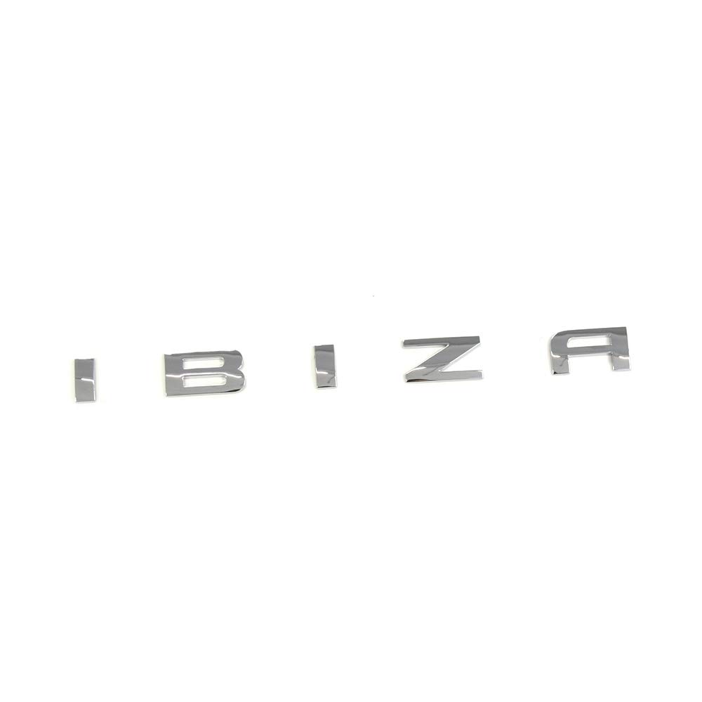 Seat 6L6853687739 Ibiza Schriftzug Aufkleber Heckklappe Emblem Zeichen Chrom von Seat