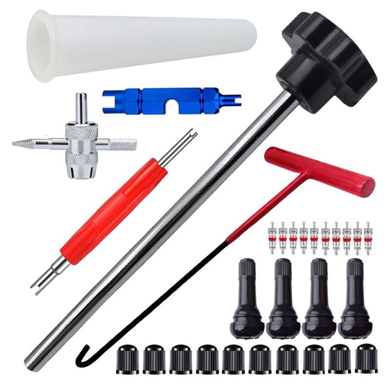 SEAYACK Reifenreparaturventile Werkzeugset Reifenreparaturwerkzeugwerkzeugset Reifenventile Installationstool Für Hausangestellte Und Professionelle Workshops von SEAYACK