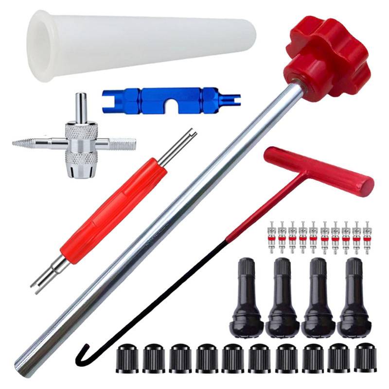 SEAYACK Reifenreparaturventile Werkzeugset Reifenreparaturwerkzeugwerkzeugset Reifenventile Installationstool Für Hausangestellte Und Professionelle Workshops von SEAYACK