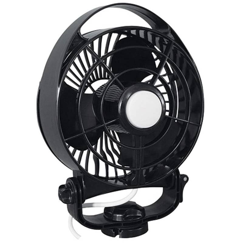 SEEKR by Caframo Maestro™ 12V Ventilator mit variabler Geschwindigkeit, Licht und montierbarer Fernbedienung. Schwarz. Hergestellt in Kanada. von Caframo