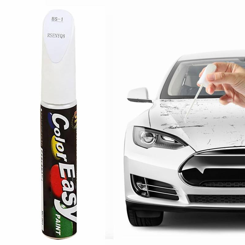 SEGMINISMART Lackstift Auto,Auto Lackstift,Auto Reparatur Lack Auto Pinsel,Lack Reparatur,Auto Kratzer Reparatur Stift,Lackstift Auto Lack Reparatur für Auto Kratzer Reparatur,1 Stück (Weiß) von SEGMINISMART