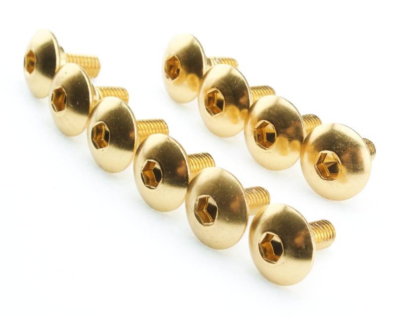 RS 50 125 250 Schrauben Verkleidung AP8152339 Aluminium gold eloxiert 10 Stück von SEGO