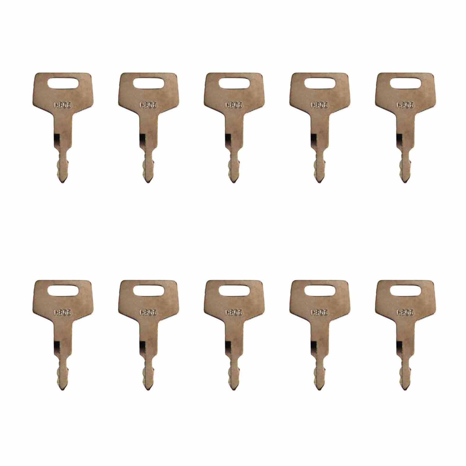 10 Stück Zündschalter Bagger H806 17001-00019 Schlüssel für Takeuchi von SEIWEI