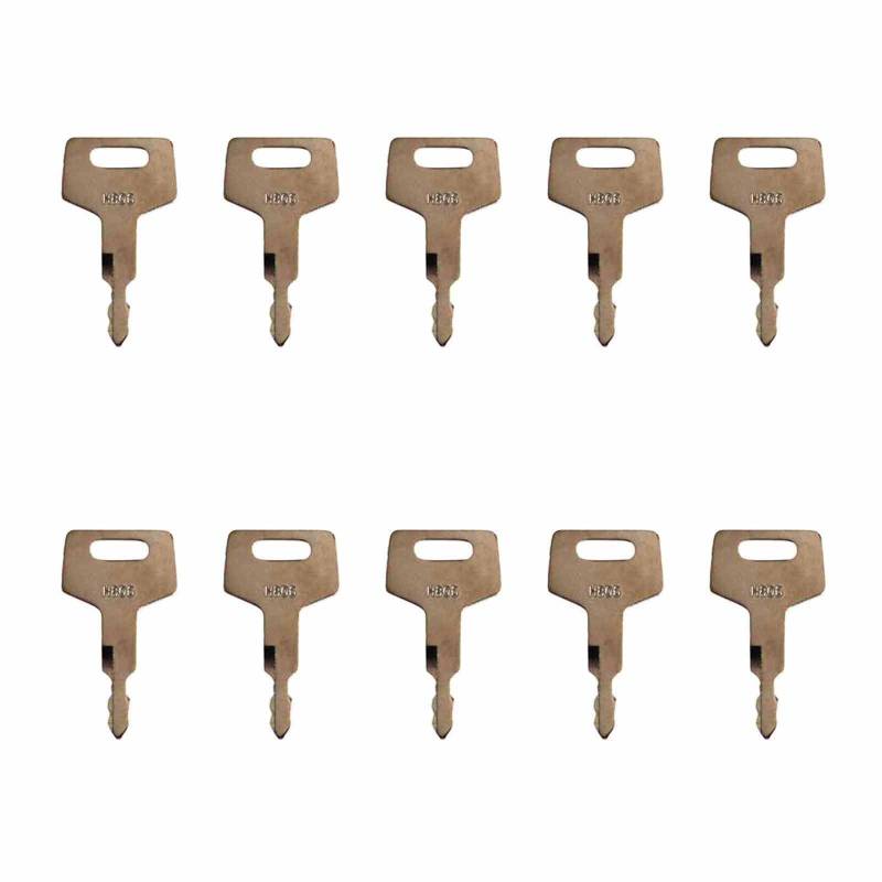 10 Stück Zündschalter Bagger H806 17001-00019 Schlüssel für Takeuchi von SEIWEI