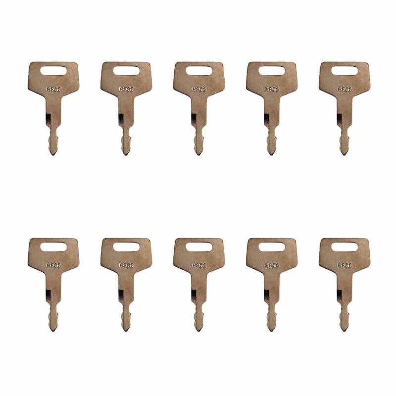 10 Stück Zündschalter Bagger H806 17001-00019 Schlüssel für Takeuchi von SEIWEI