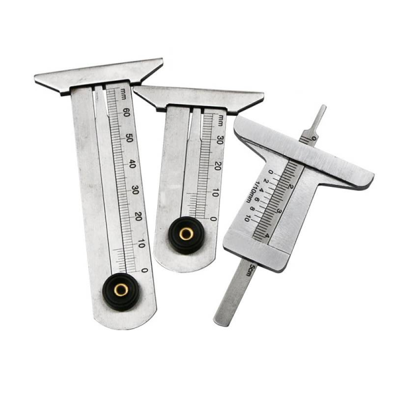 3 Stück Profiltiefenmesser für Reifen, 0-30 mm/0-50 mm/0-60 mm Reifen Profiltiefenmesser Reifenprofiltiefenprüfer für Autos, Lastwagen, Motos von SEIWEI