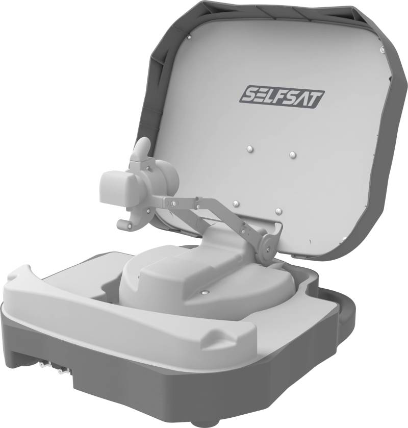 [Test: SEHR GUT*] Selfsat Caravan Mobil Single vollautomatische Satellitenantenne incl. iOS/Android Steuerung von SELFSAT