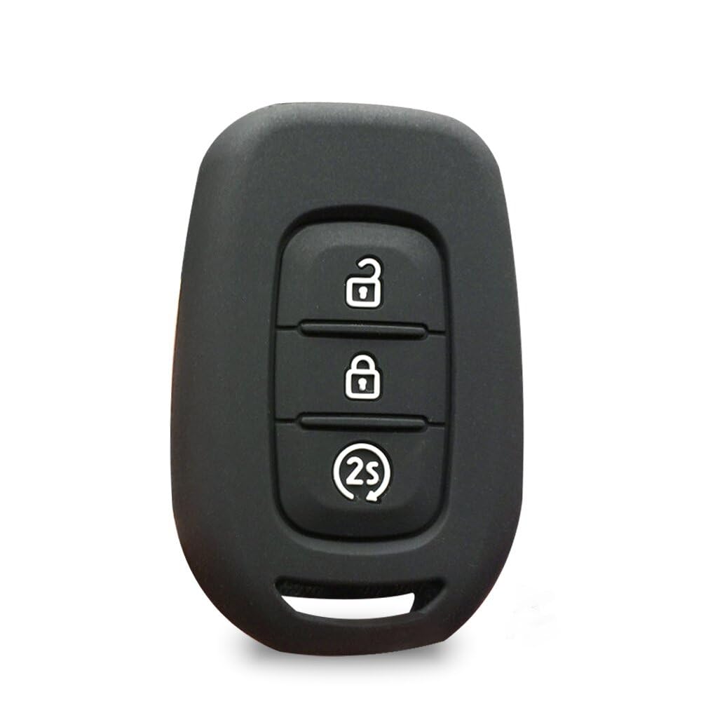 SELIYA 3-Tasten-Autoschlüssel-Fernbedienungshülle, passend für Renault Clio 5 Twingo Logan 2021 Stepway, passend für Dacia Sandero Stepway 2021 Duster Key Cover, A Model Black SELIYA 3-Tasten-Autoschlüssel-Fernbedienungshülle, passend für Renault Clio 5 Twingo Logan 2021 Stepway, passend für Dacia Sandero Stepway 2021 Duster Key Cover, A Model Black von SELIYA