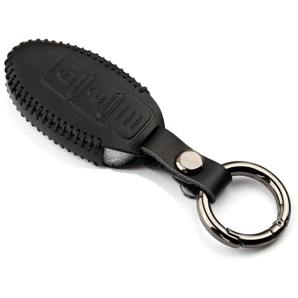 SELIYA Leder Auto Remote Key Case Cover, passend für Nissan Qashqai j10 J11 X-Trail t31 t32 Tritte Murano Altima Tiida Juke Note Pathfinder, A Schwarz SELIYA Leder Auto Remote Key Case Cover, passend für Nissan Qashqai j10 J11 X-Trail t31 t32 Tritte Murano Altima Tiida Juke Note Pathfinder, A Schwarz von SELIYA