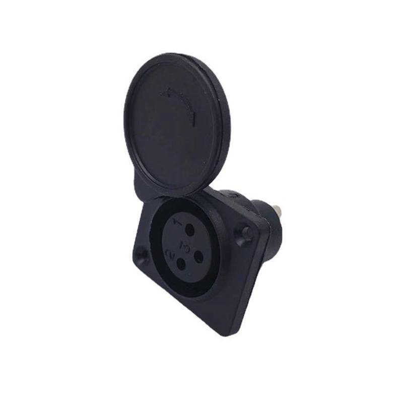 Mobility Scooter Panel Mount Port Easy Installation 3 Pin Sockelanschluss Weiblicher Stecker Socket Austausch Teil von SELVFZ