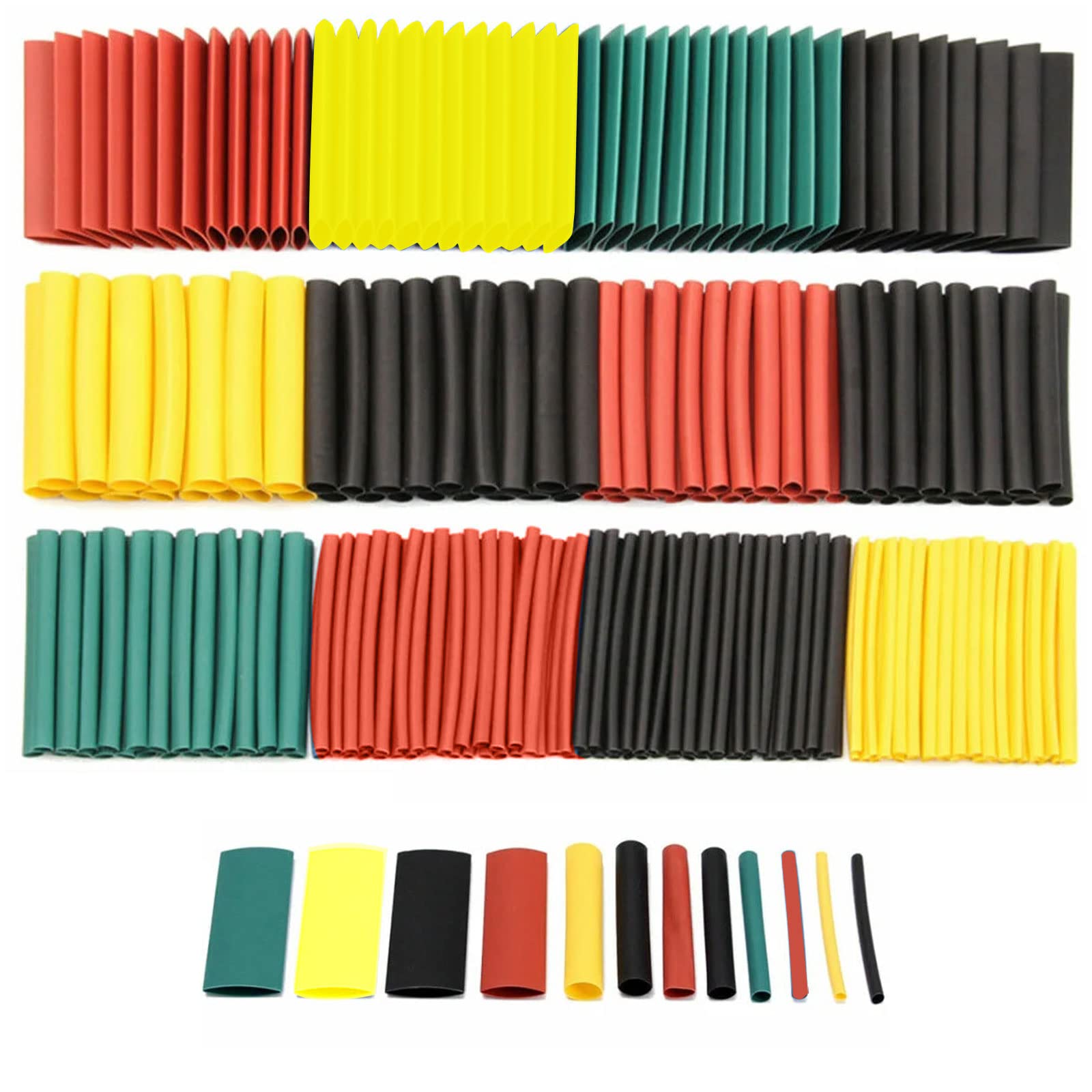 Schrumpfschlauch Set,Schrumpfschlauch,Electrical Wire Cable Wrap Sortiment Elektrische Isolierung Tube Kit,mit 8 Verschiedene Größen Heat Shrink Tube,Heat Shrink Tube Wire Wrap Assortment,164 PCS Schrumpfschlauch Set,Schrumpfschlauch,Electrical Wire Cable Wrap Sortiment Elektrische Isolierung Tube Kit,mit 8 Verschiedene Größen Heat Shrink Tube,Heat Shrink Tube Wire Wrap Assortment,164 PCS von SEMINISMAR