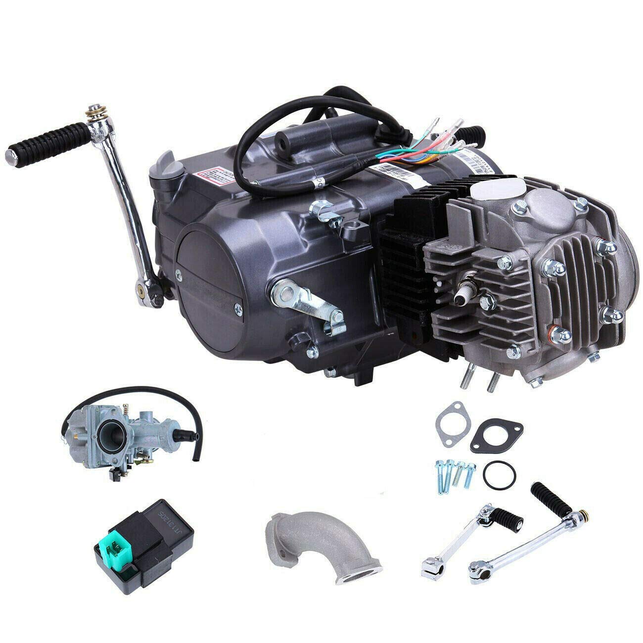 125ccm Motor Dirtbike Pitbike Cross 4 Gang 4 Takt Manuell Kick-starter CDI Motor Engine von SENDERPICK