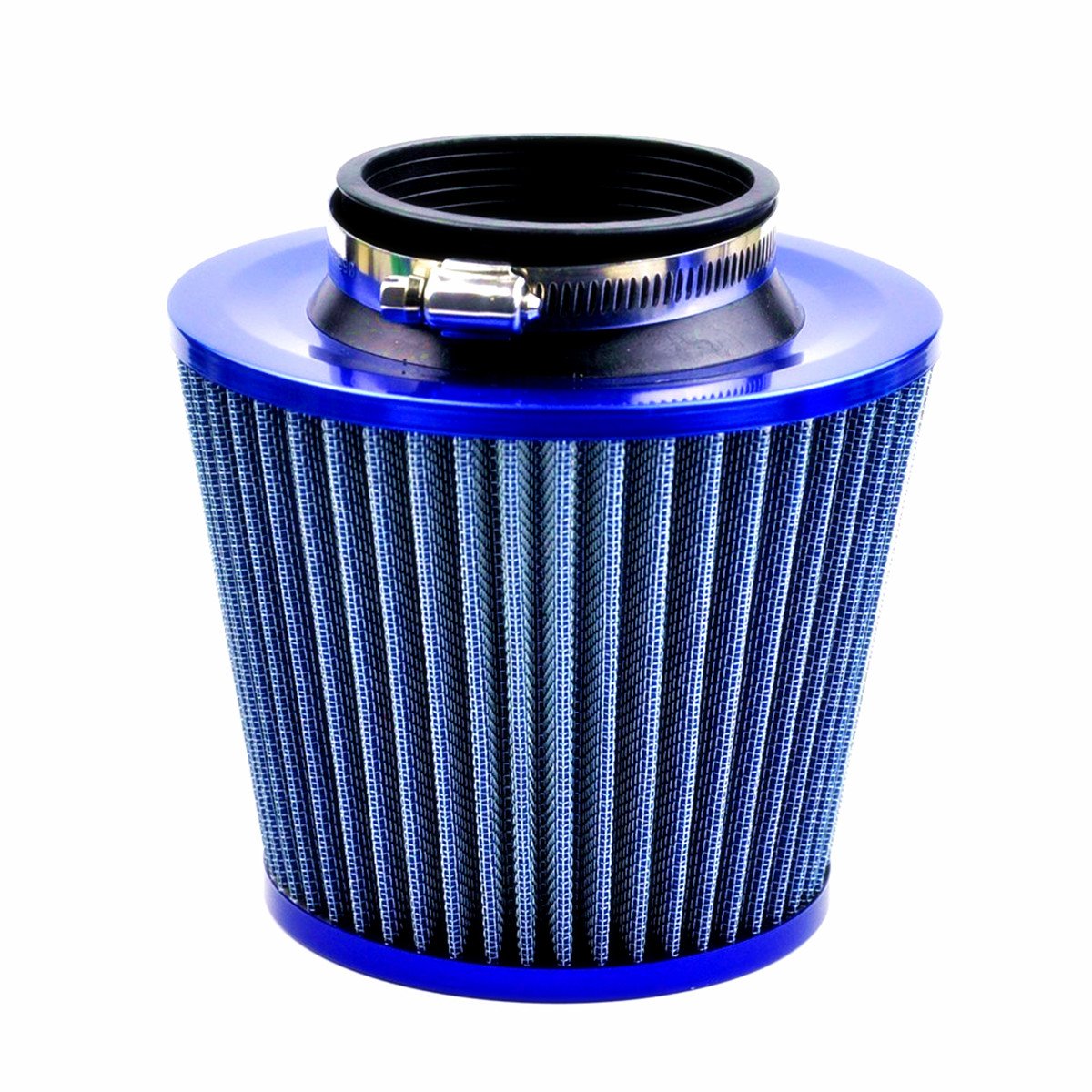Universal Car Air Filte, High Power Sports Mesh Cone Air Intake Filter for Car Automobile Racing, (Blue) von SENRN