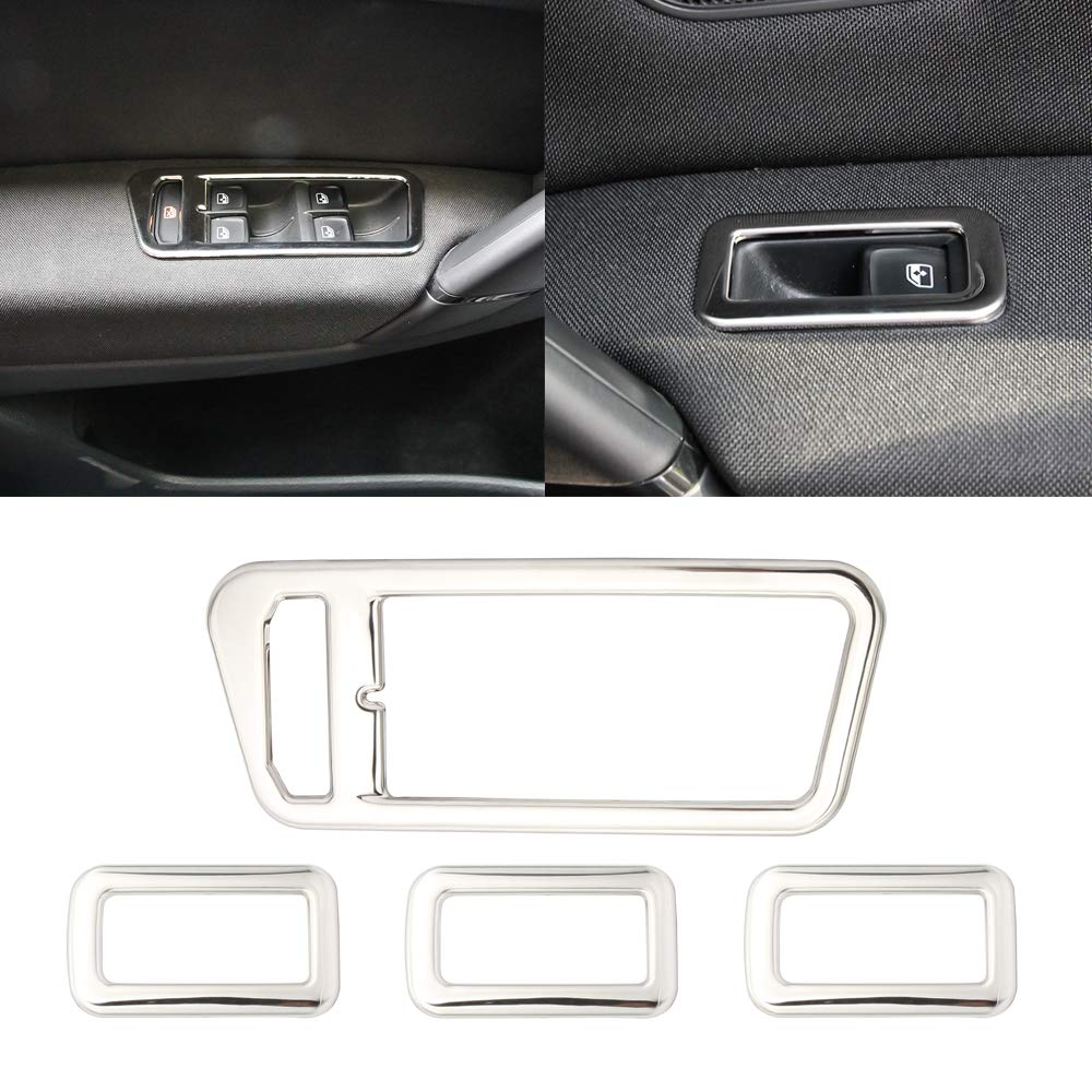 SENZEAL 4X Fenster Schalter Rahmen Abdeckung Aufkleber für V W Golf 7 SENZEAL 4X Fenster Schalter Rahmen Abdeckung Aufkleber für V W Golf 7 von SENZEAL