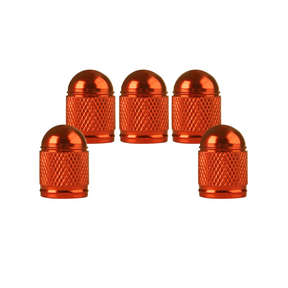 SENZEAL 5 Stück Ventilkappen Auto Bullet Typ Universal Reifenventilkappen Aluminium Autoreifen Ventilkappen Ventilschutzkappen für Auto Fahrrad Motorräder LKW SUV Orange SENZEAL 5 Stück Ventilkappen Auto Bullet Typ Universal Reifenventilkappen Aluminium Autoreifen Ventilkappen Ventilschutzkappen für Auto Fahrrad Motorräder LKW SUV Orange von SENZEAL