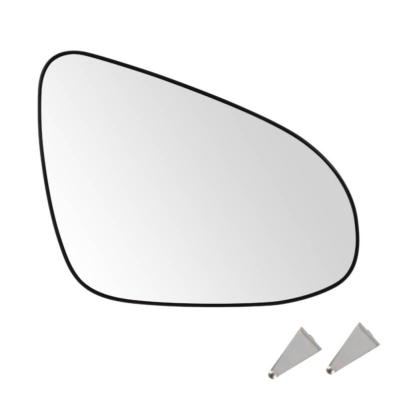 SENZEAL Spiegelglas Beifahrerseite Beheizbar mit Trägerplatte für Toyota Yaris 2012-2019 87909-0D580 87908-0D590 Außenspiegel Glas Ersatz Rechts von SENZEAL