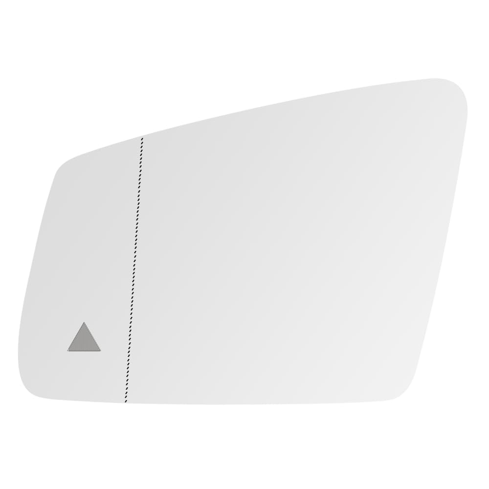 SENZEAL Spiegelglas Fahrerseite Beheizbar mit Toter-Winkel-Assistent für Mercedes-Benz A B C E S-Klasse W176 W246 W204 W212 W221 GLA CLS Außenspiegel Glas Ersatz Links (Keine Automatische Dimmung) von SENZEAL