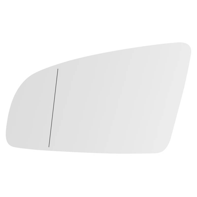 SENZEAL Spiegelglas Fahrerseite Beheizbar mit Trägerplatte für Audi A3 S3 8P A4 S4 8E 8H B6 B7 A6 S6 4F C6 8E0857535E Außenspiegel Glas Ersatz Links von SENZEAL