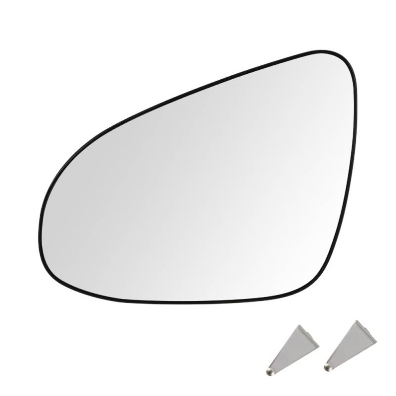 SENZEAL Spiegelglas Fahrerseite Beheizbar mit Trägerplatte für Toyota Yaris 2012-2019 87909-0D580 87908-0D590 Außenspiegel Glas Ersatz Links von SENZEAL