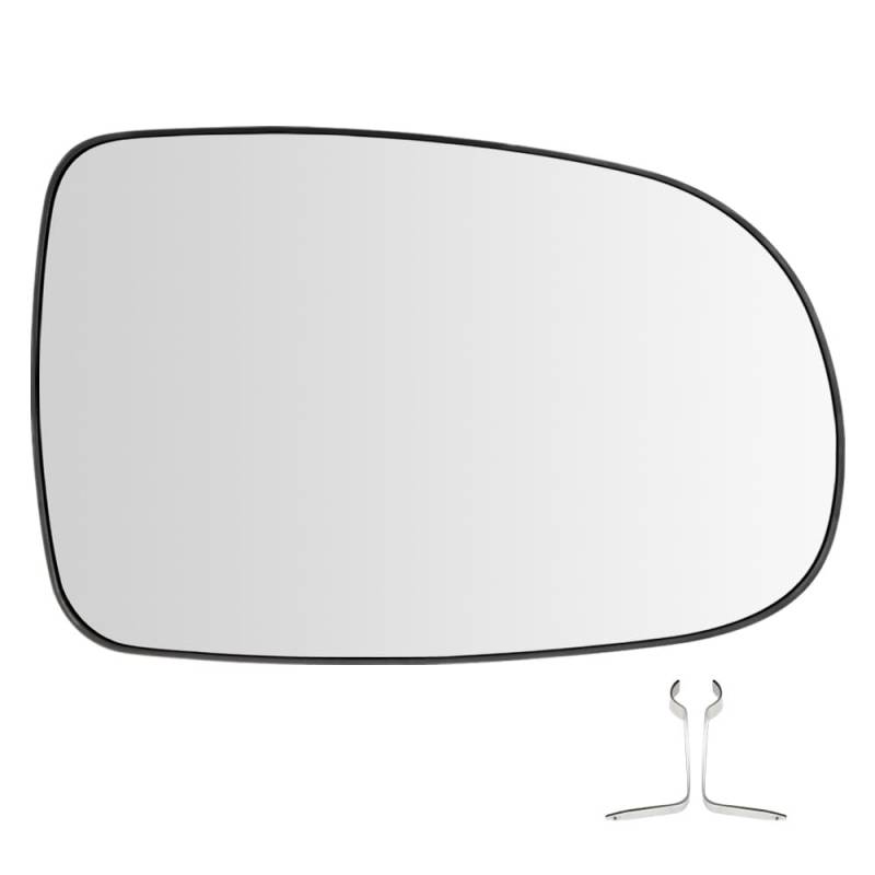 SENZEAL Spiegelglas Rechts Beifahrerseite Beheizbar mit Trägerplatte für Opel Corsa C 2000-2006 1426526 Außenspiegel Glas Ersatz (Rechts) von SENZEAL