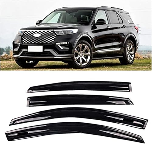 4 stück Auto Seitenfenster Windabweiser Regenabweiser für Ford Explorer 2020, Auto Windabweiser Regenabweiser Vorne Hinten Windabweiser Autofenster-Visier-Regenschutz 4 stück Auto Seitenfenster Windabweiser Regenabweiser für Ford Explorer 2020, Auto Windabweiser Regenabweiser Vorne Hinten Windabweiser Autofenster-Visier-Regenschutz von SEOOF