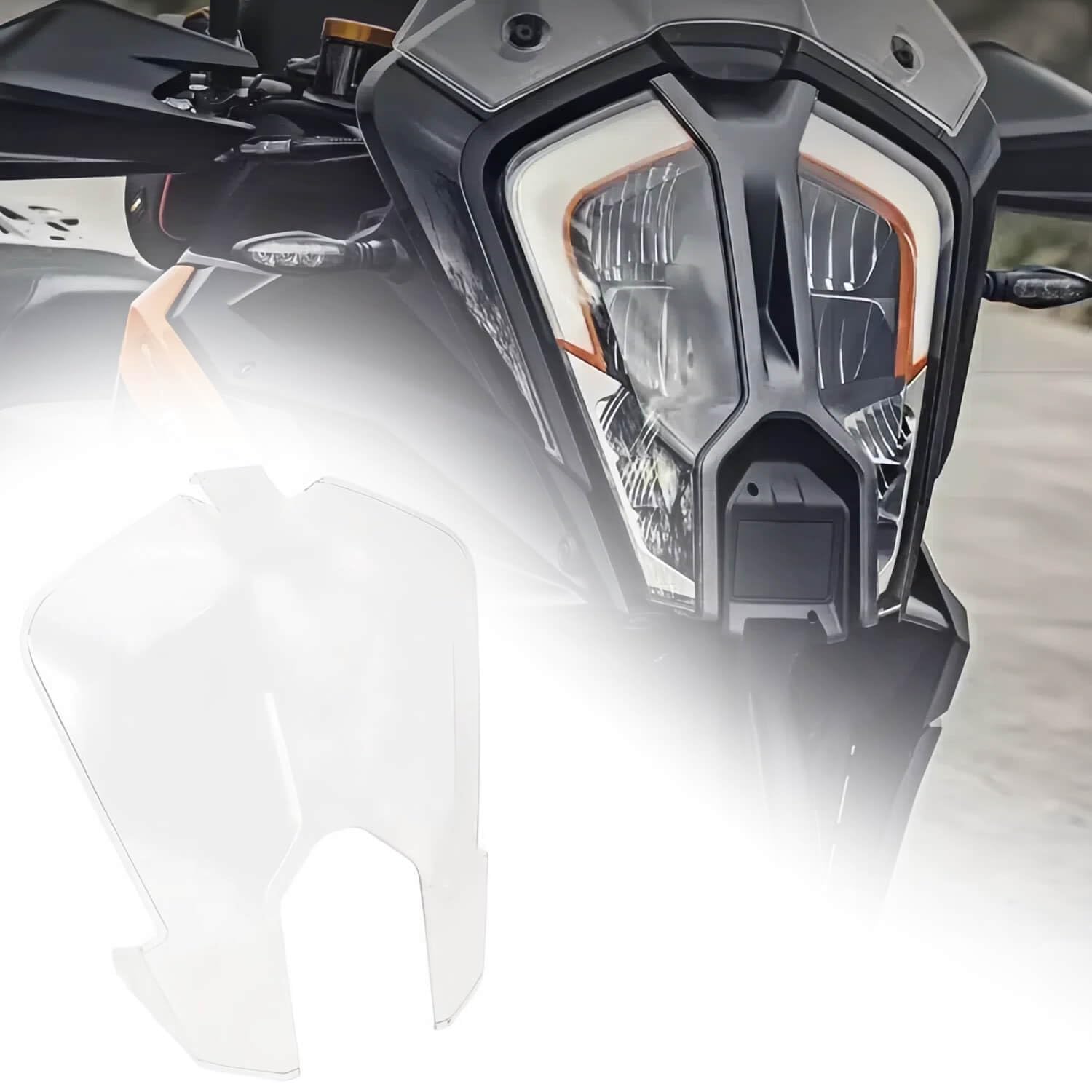 SERALI Motorradzubehör Scheinwerferschutzabdeckung für KTM 1290 Super Adventure S/R 2021-2024, Transparent, Stoßfest, Polykarbonat SERALI Motorradzubehör Scheinwerferschutzabdeckung für KTM 1290 Super Adventure S/R 2021-2024, Transparent, Stoßfest, Polykarbonat von SERALI