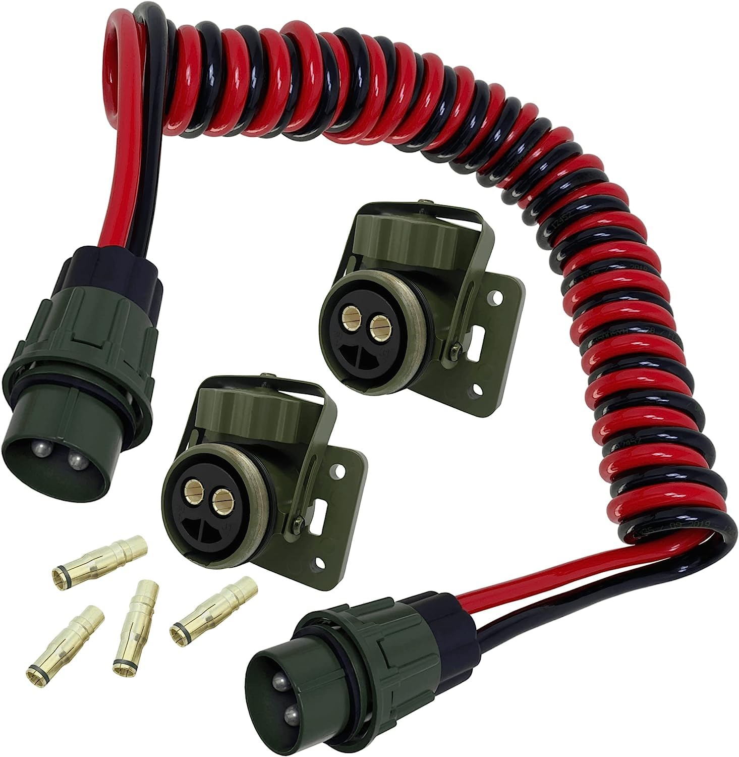 SERTPLAS NATO-Spiralkabel 24 V 35 mm² 4 m – 2 x mit NATO-Steckern – für LKW VG96917 SERTPLAS NATO-Spiralkabel 24 V 35 mm² 4 m – 2 x mit NATO-Steckern – für LKW VG96917 von SERTPLAS