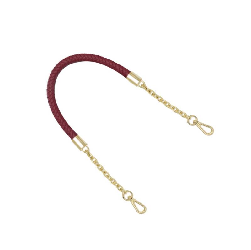 SEWACC Geflochtener Beutelgürtel Tragetasche gewebte Handtasche Frauen Handtaschen Taschenkette DIY Handtaschenzubehör Ersatzriemen für Handtaschen Handtaschengriff Ersatzgriffsgurt rot von SEWACC