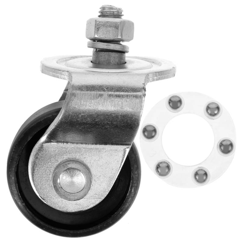 SEWACC Wagenheber-Lenkrad Jack-Teil-Zubehör Wagenheberrollen 2-Tonnen-Universalrad horizontale Stützrollen Ersatzräder Ersatzteile für Anhängerheber Wagenheber Vorderrad Radwechsel Stahl von SEWACC
