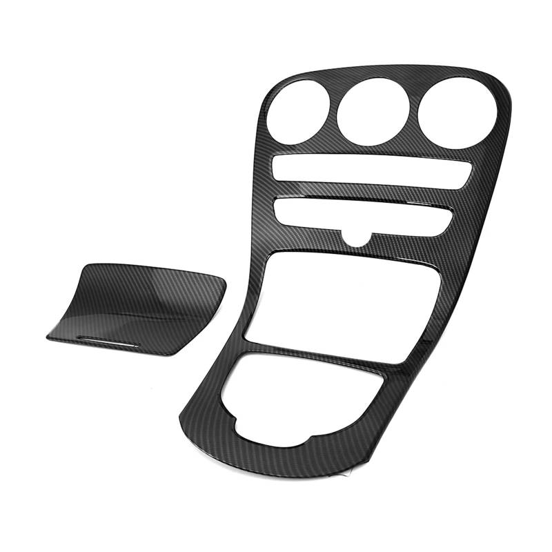 Auto Interieur Auto Center Console Panel Abdeckung Trim Für Mercedes Für Benz C-Klasse W205 C180L C200 C300 2015-2018 ABS Auto Dekoration(With clock) von SFGOFJGO
