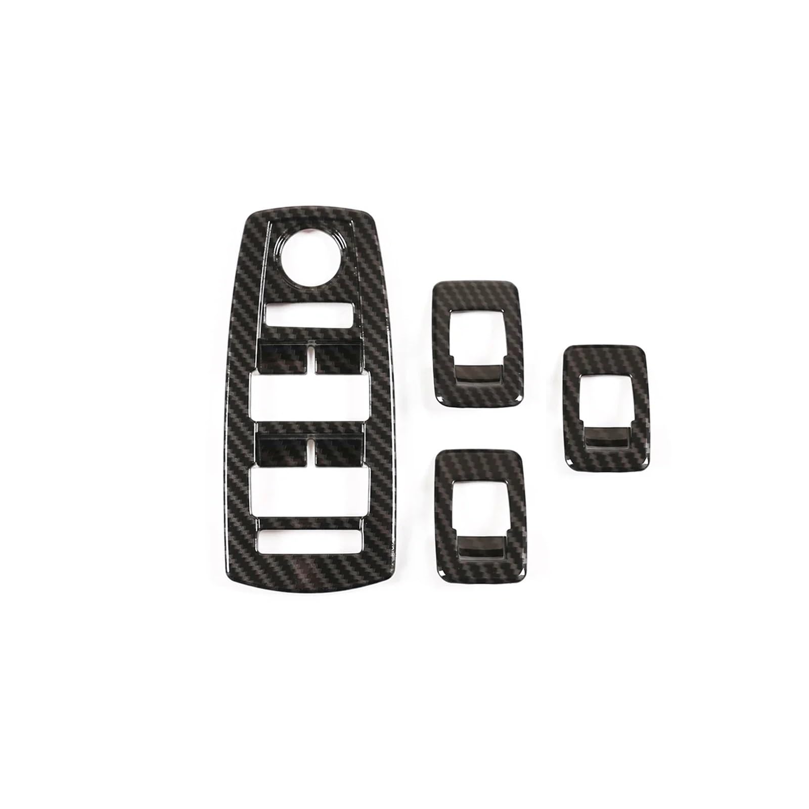 Auto Interieur Auto Power Fenster Glas Hebe Tasten Rahmen Trim Für X3 E83 2006-2010 Dekorative Styling Auto Dekoration(Kohlefaser) von SFGOFJGO