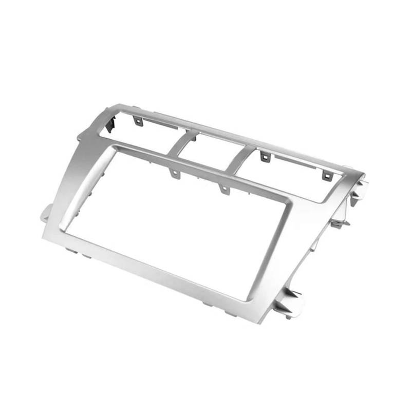 Auto Interieur Autoradio Rahmen Armaturenbrett Stereo Trim Silber Dekor Für Toyota Für Vios Belta Für Yaris Limousine Auto Dekoration von SFGOFJGO