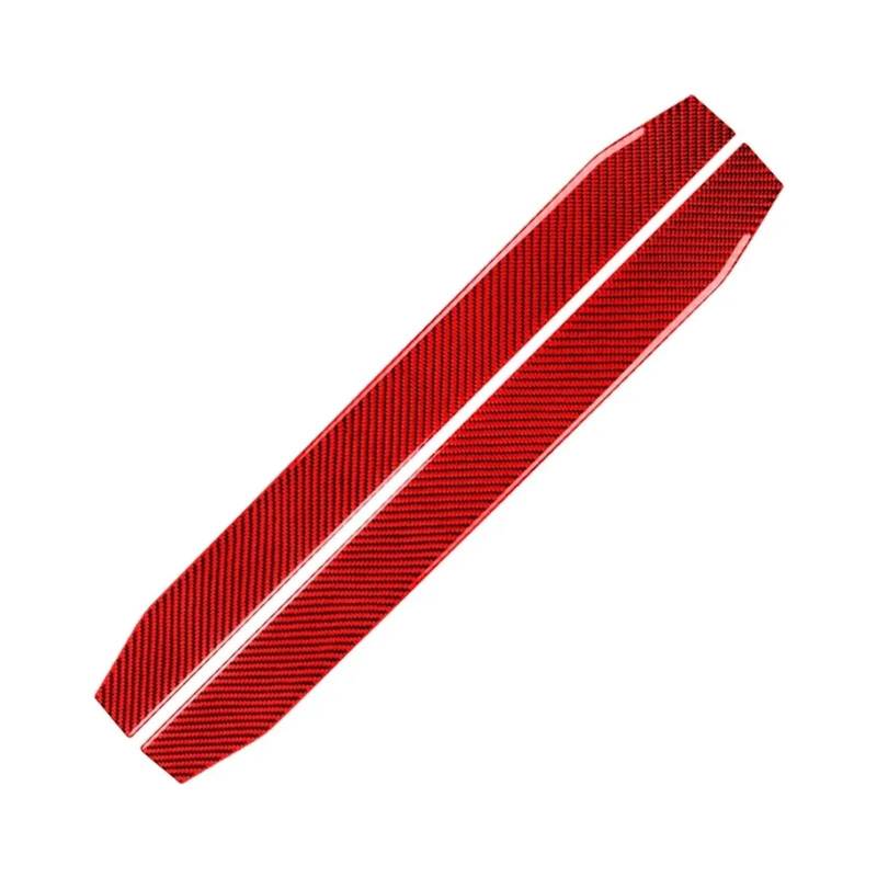 Auto Interieur Für Chevy Für Camaro 2017-2022 Carbon Fiber Innen Auto Schwelle Panel Dekorative Aufkleber Trim Abdeckung Streifen Auto Dekoration(Rot) von SFGOFJGO