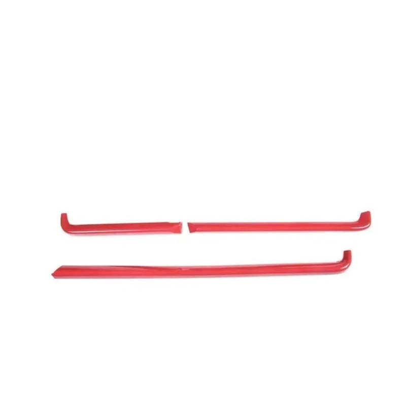 Auto Interieur Für Chevy Für Corvette C8 Stingray Z51 Z06 2020-2023 Dashboard Panel Trim Kit Dekorative Abdeckung Streifen Auto Dekoration(Rot) von SFGOFJGO