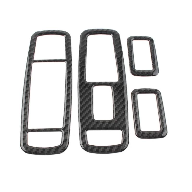 Auto Interieur Für Jeep Für Grand Für Cherokee 2011-2020 Nur Linkslenker 4-teilige Autotür-Fensterheberschalter-Tastenabdeckung Auto Dekoration von SFGOFJGO