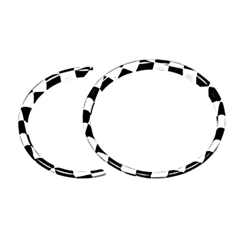 Auto Interieur Für Mini Für Cooper F54 2024-2020 Drehzahlmesser Dekorativer Ring Autoinnenausstattung Auto Dekoration(Grid) von SFGOFJGO