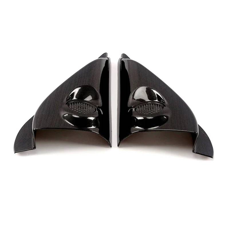 Auto Interieur Für Mitsubishi Für Outlander Zubehör 2016-2018 2019 2020 Auto Front Dreieck A Spalte Sound Dekoration Abdeckung Trim Auto Dekoration(Schwarz) von SFGOFJGO
