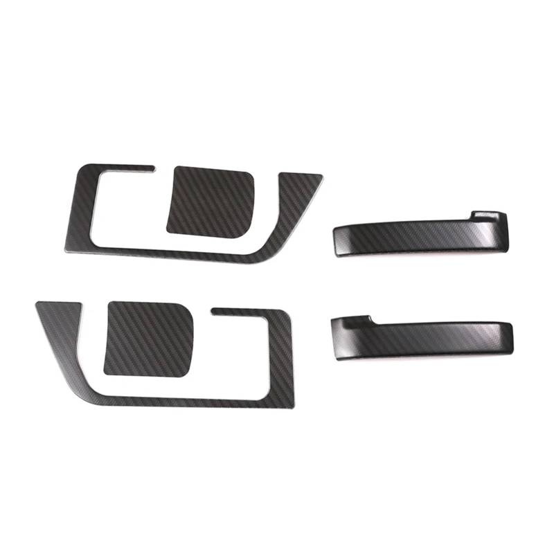 Auto Interieur Für Toyota Für FJ Für Cruiser 2007-2021 Schwarzes Titan-Innentürschalengriffrahmenabdeckung Dekorative Schutzverkleidung Auto Dekoration(Stil a) von SFGOFJGO