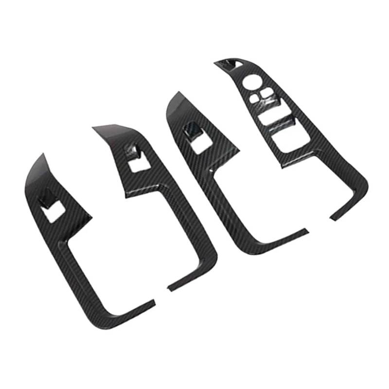 Auto Interieur Für X5 G05 X7 G07 2019 2020 4Pcs Carbon Fiber Auto Innen Fenster Schalter Panel Abdeckung Dekoration Aufkleber Auto Dekoration von SFGOFJGO