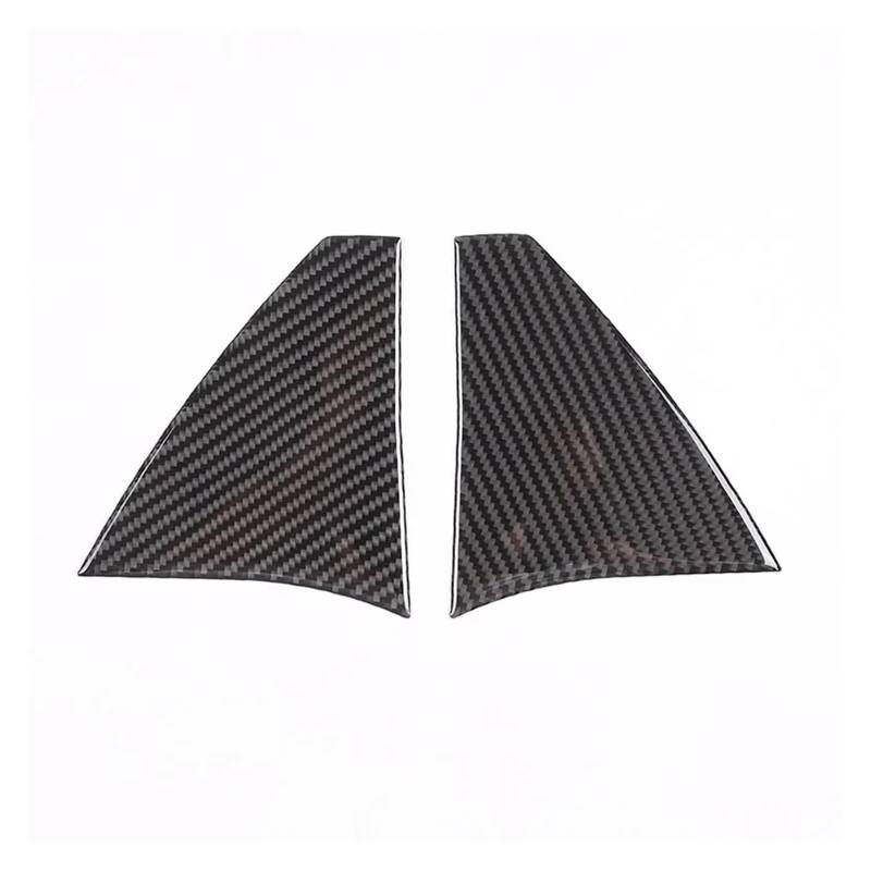 Auto Interieur Kohlefaser-Auto-Innentür A-Säule Dreieck-Aufkleber-Ordnung Für 5er G60 G61 2024-2025 Styling-Dekoration Auto Dekoration(Schwarz) von SFGOFJGO