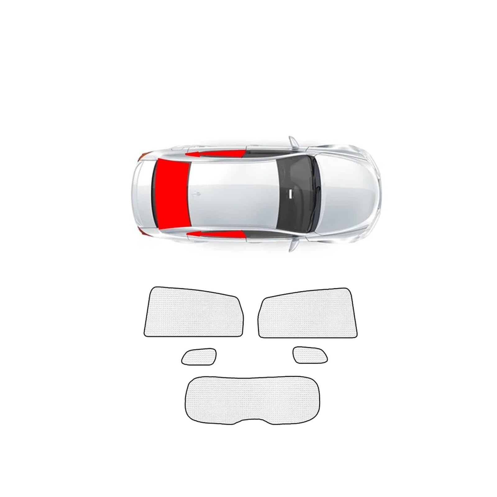 Auto Sonnenschutz Für Hyundai Für Tucson LWB NX4 2022-2025 Sonnenschutz Visier Windschutzscheibe Sonnenschirme Passport Abdeckung UV Innen(RearWindshield4pcs) von SFGOFJGO