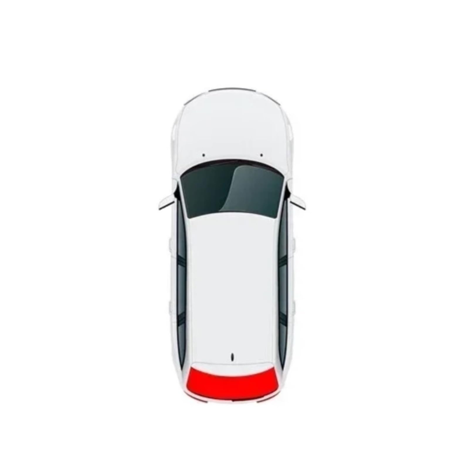 Auto Sonnenschutz Magnetischer Autofenster-Sonnenschutz Für MG HS EHS 2018-2024 Vorhangnetz Frontscheibe 2019-2023(Back Window) von SFGOFJGO