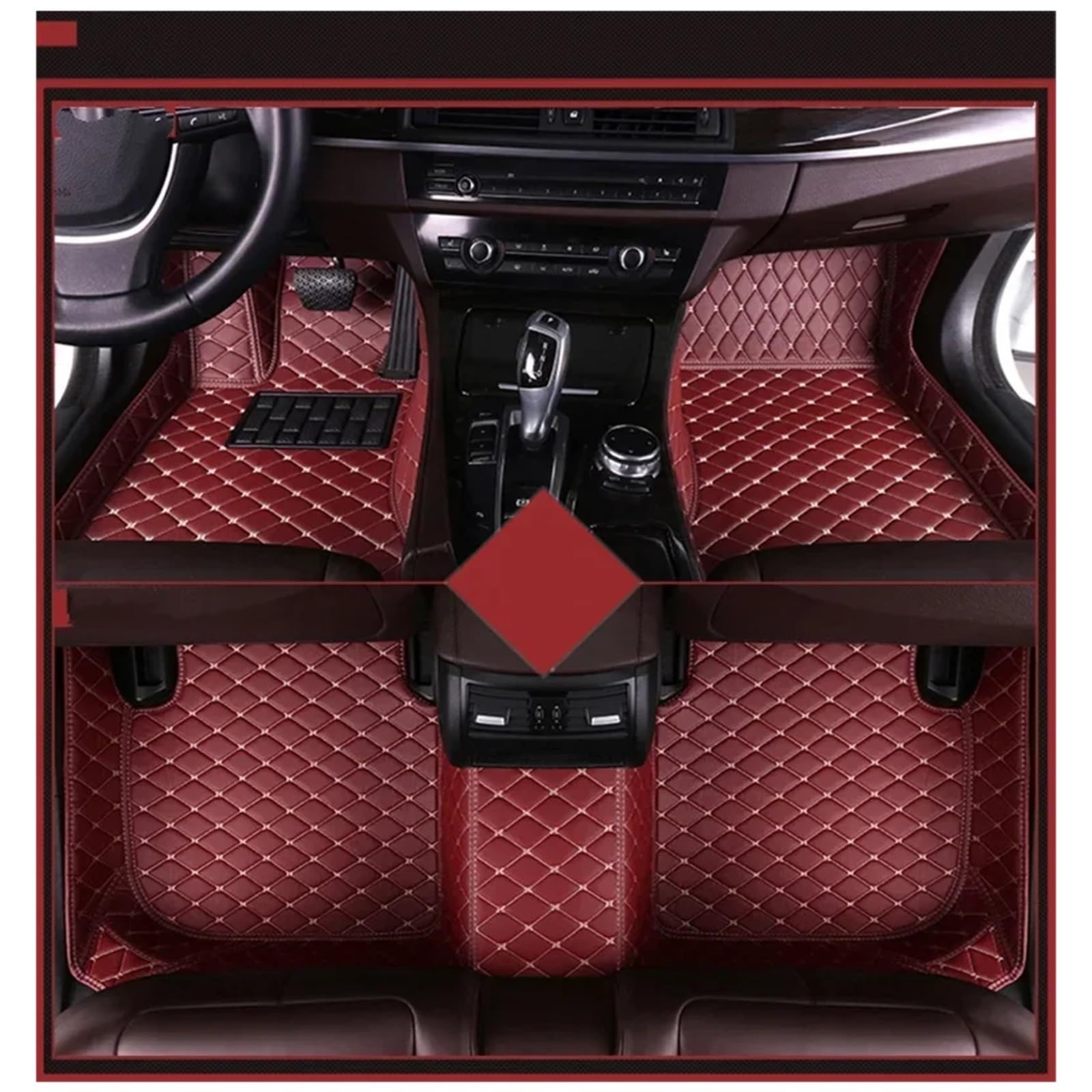 Fußmatten Für Lexus RX450 2016 Custom Car Fußmatten Zubehör Innen Teppiche Auto Matten 3 Stücke/1 Satz Antirutschmatten(Floor mat7) von SFGOFJGO