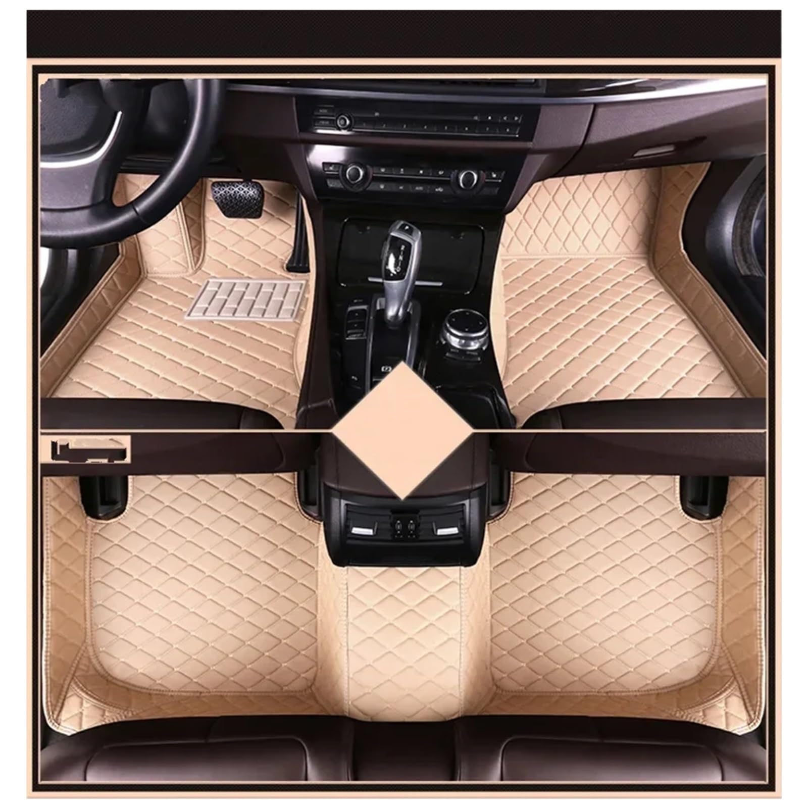 Fußmatten Für Lexus RX450 2016 Custom Car Fußmatten Zubehör Innen Teppiche Auto Matten 3 Stücke/1 Satz Antirutschmatten(Floor mat8) von SFGOFJGO
