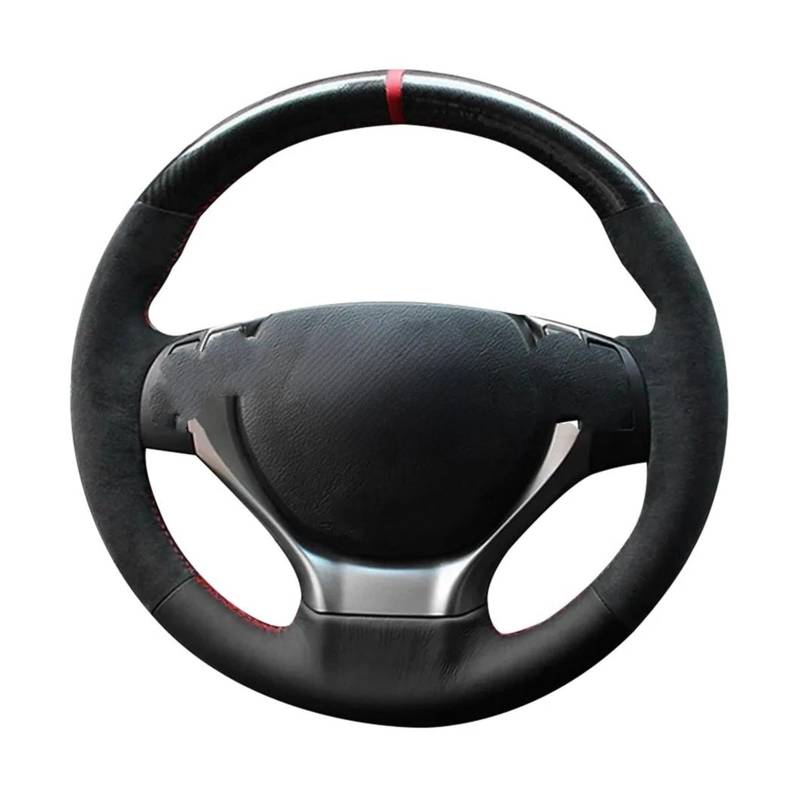 Lenkradschutz DIY Auto-Lenkradbezug rutschfest Wildleder Kohlefaser Für Lexus RX270 RX350 ES250 ES300h GS250 GS300h 2013 Autozubehör Lenkrad Abdeckung(Weiss) von SFGOFJGO