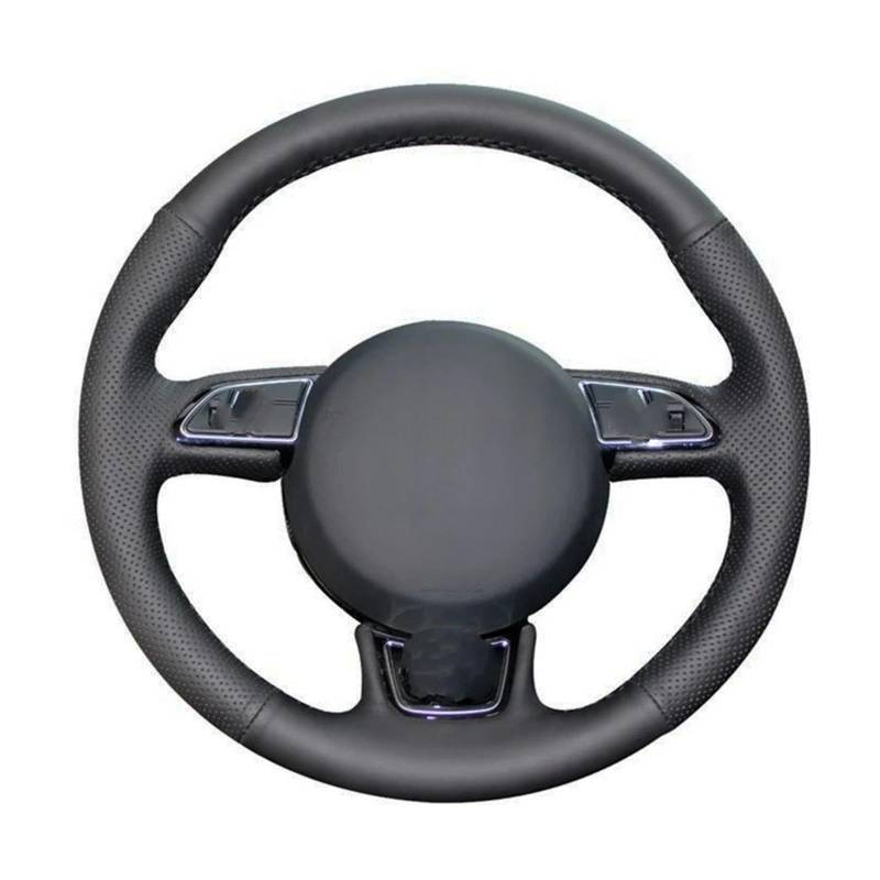 Lenkradschutz DIY Schwarz Künstliche Leder Auto Lenkrad Abdeckung Für A3 8V Für Sportback A4 B8 Für Avant A5 8T A6 C7 A7 G8 A8 A1 8X Lenkrad Abdeckung(Blau) von SFGOFJGO