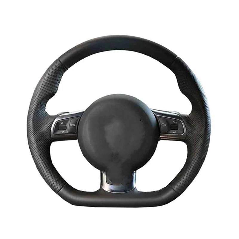 Lenkradschutz Handgenähte Autozubehör-Lenkrad-Geflecht-Kunstleder-Lenkradabdeckung Für TT 2008-2013 Lenkrad Abdeckung(Grey) von SFGOFJGO
